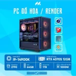 PC RENDER i9-4070 (i9-14900K, RTX 4070 OC 12GB, Ram 64GB DDR5, SSD 1TB, 1000W)